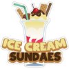 Signmission Ice Cream Sundaes Decal Concession Stand Food Truck Sticker, 24" x 10", D-DC-24 Ice Cream Sundaes19 D-DC-24 Ice Cream Sundaes19
